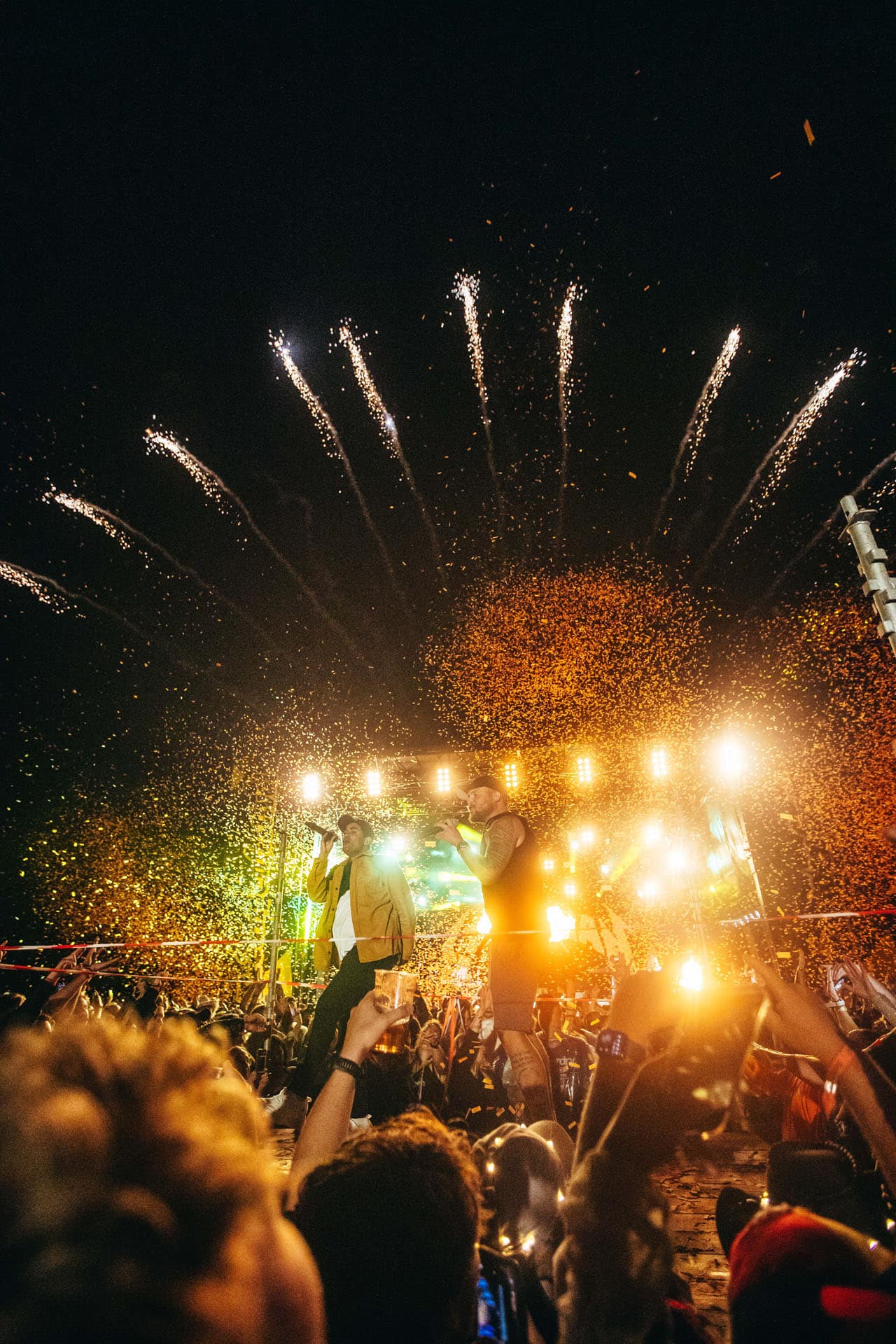 Pyroteknikk og sceneshow for Staysman. Fotograf er Bjørn Thorkildsen